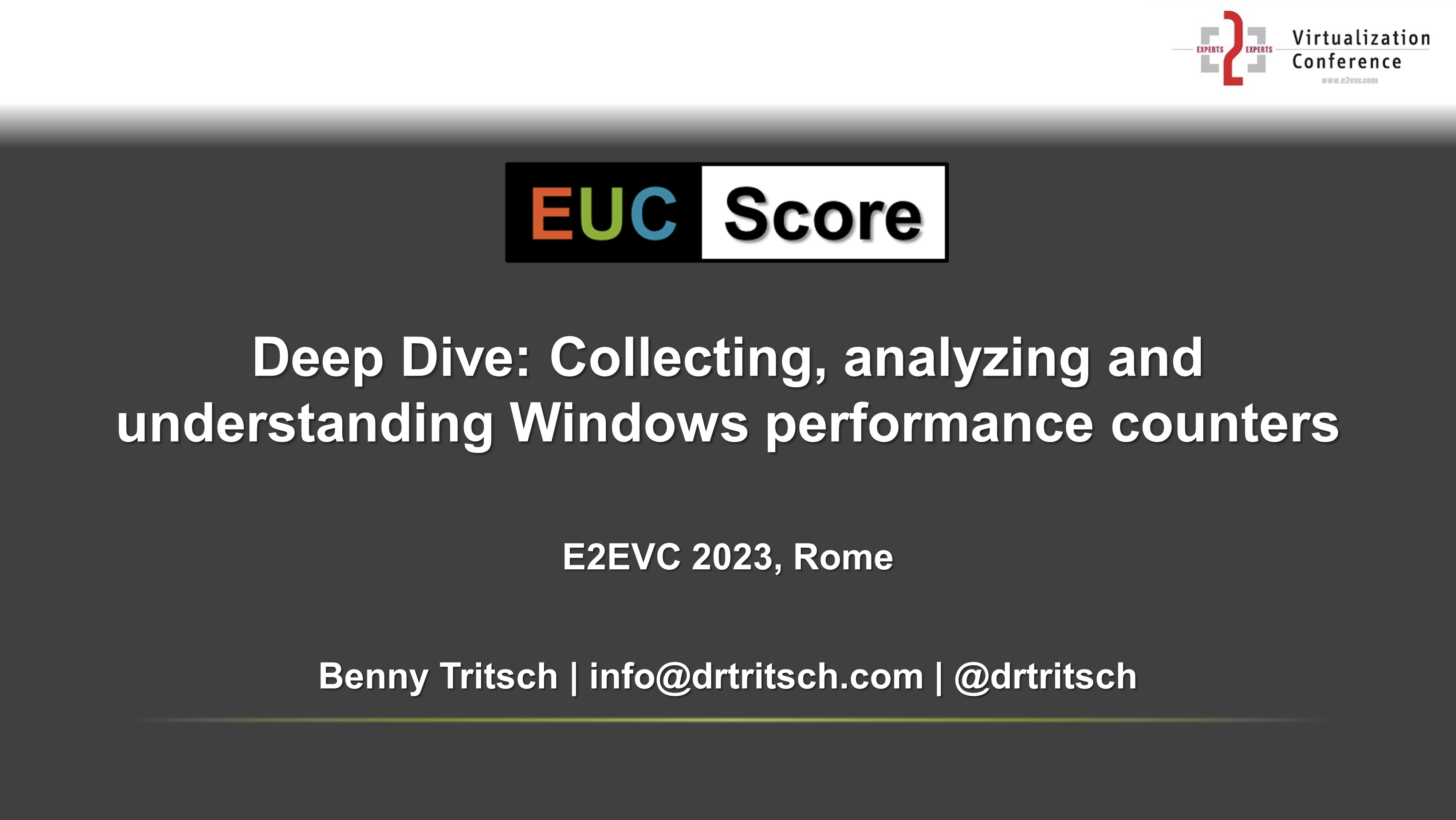 Tritsch - Deep Dive Perf Counters - E2EVC 2023 Rome